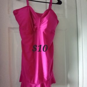 Pink Ruffle 2 Peice Bathing Suit from Shein size 3XL